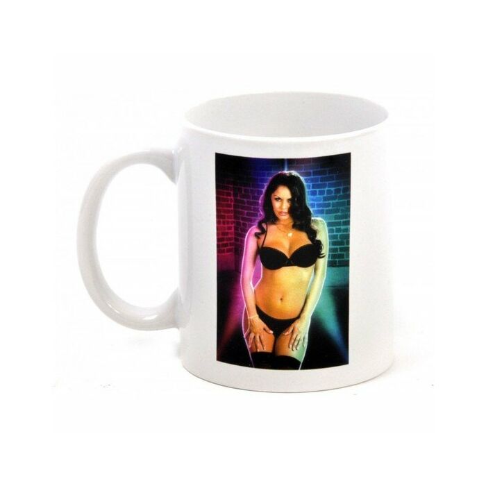 Mug: strip female brunette