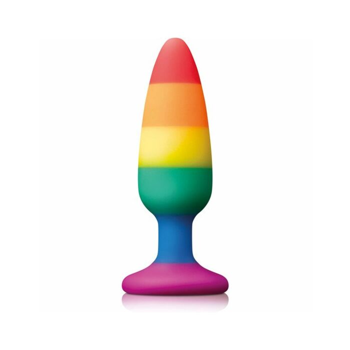 Pleasure plug rainbow medium