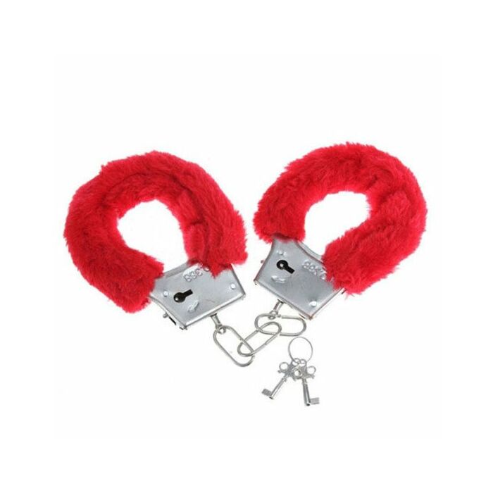 Red Plush Seduction Handcuffs