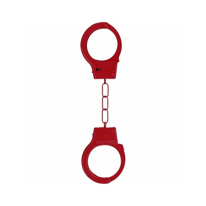 Metal handcuffs red