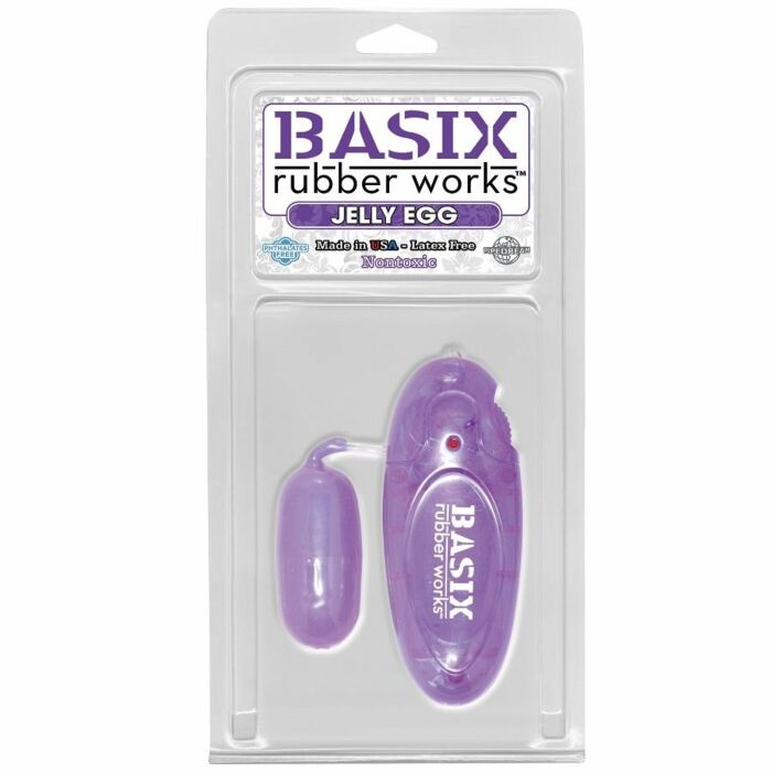 Basix rubber works jelly egg purple