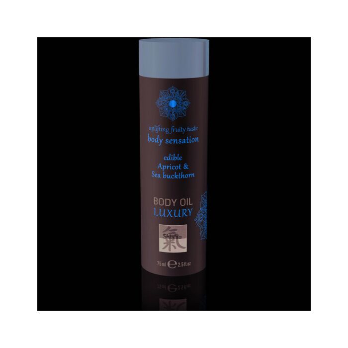 Shiatsu luxury body oil edible - apricot & sea buckthorn 75ml