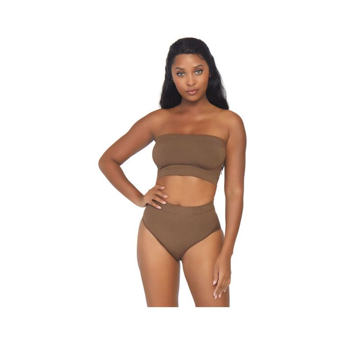 Opaque microfiber set - caramel