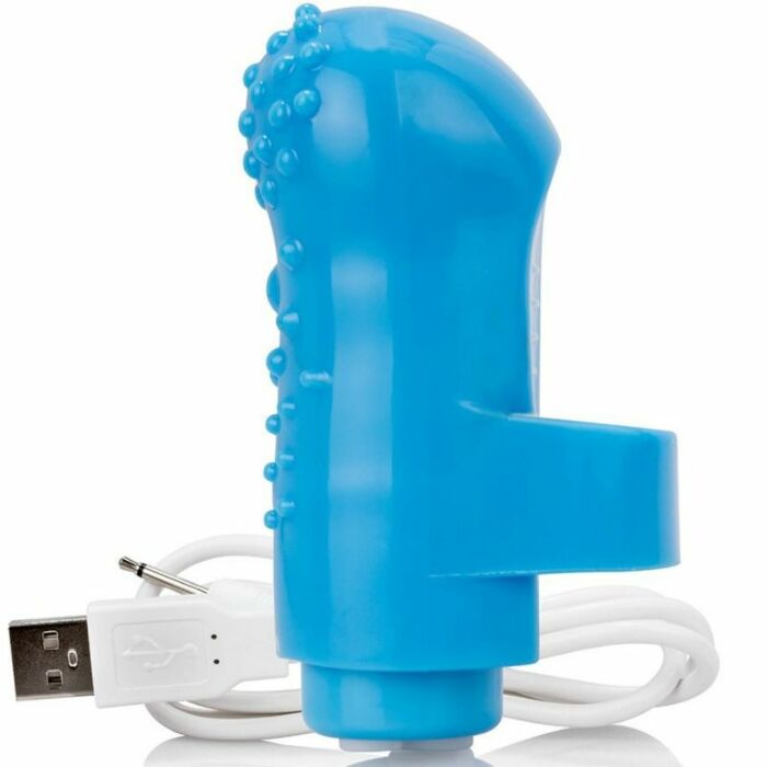 Screaming o rechargeable finger vibe fing o blue