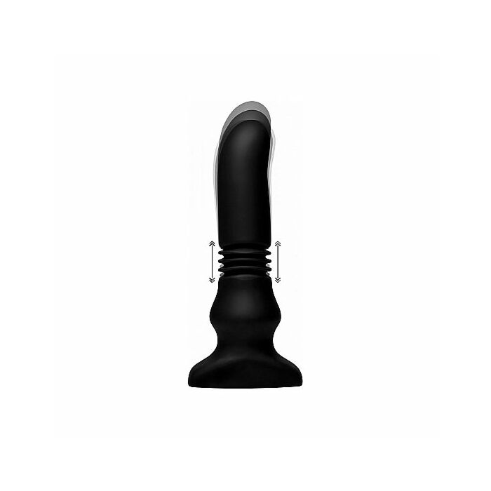 Silicone vibrating & thrusting plug
