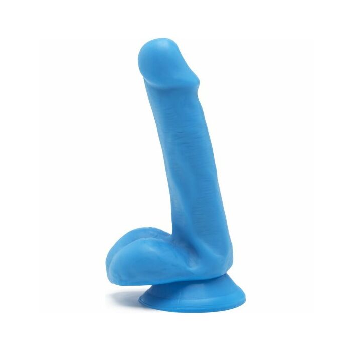 Happy dicks dong 6 inch with balls - blue