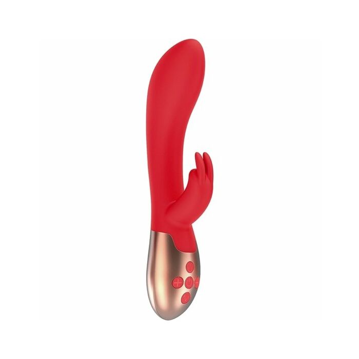 Heating rabbit vibrator - opulent - red