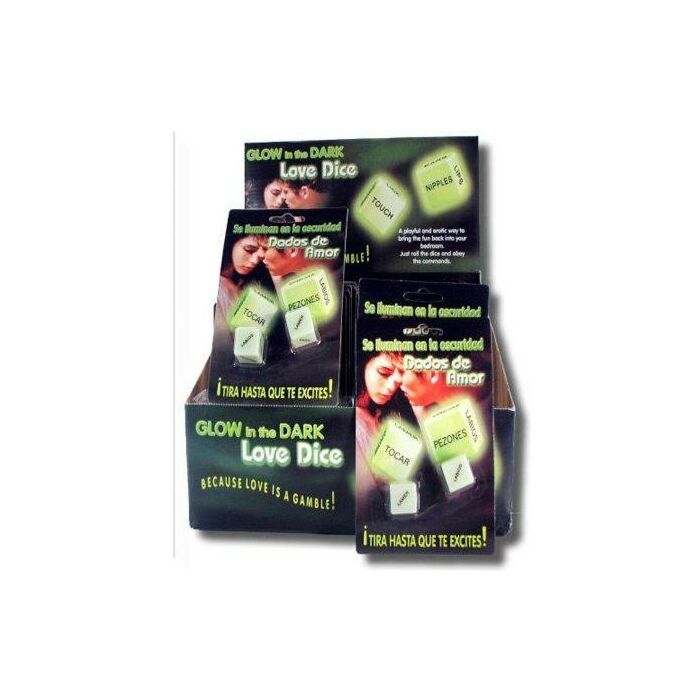 Pareja de dados fosforescente