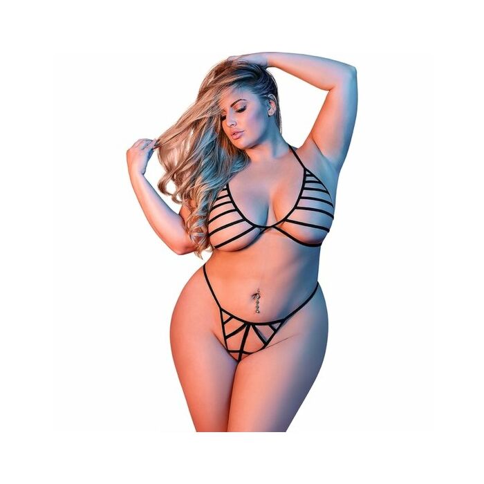 Set with straps - black