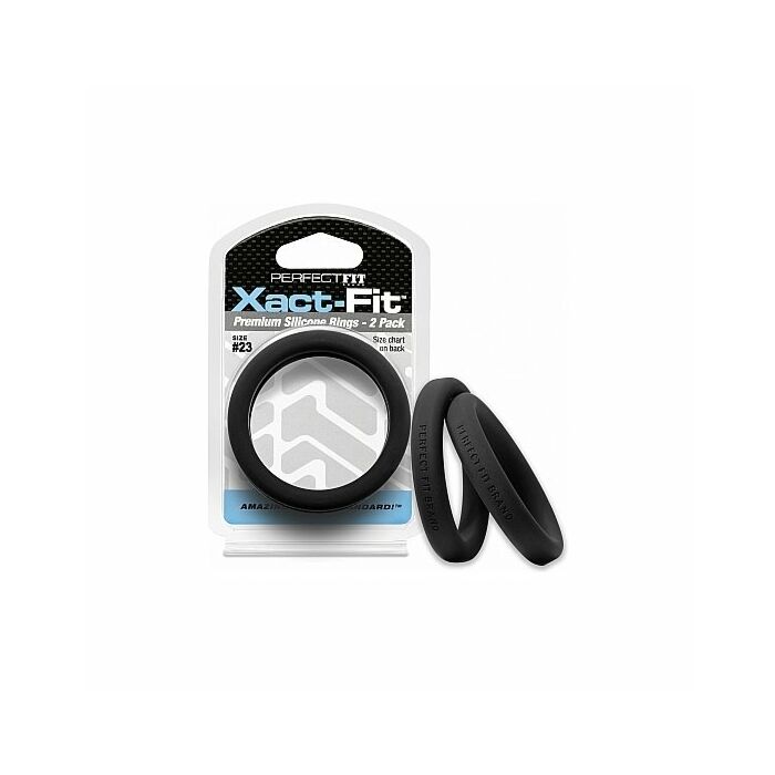 23 xact-fit cockring 2-pack - black