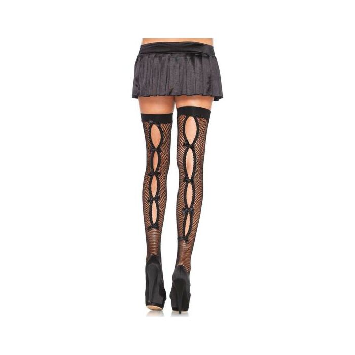 Leg avenue keyhole backseam thigh highs
