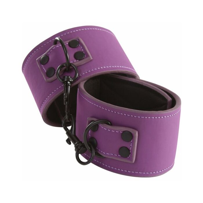 Lust bondage ankle cuffs purple