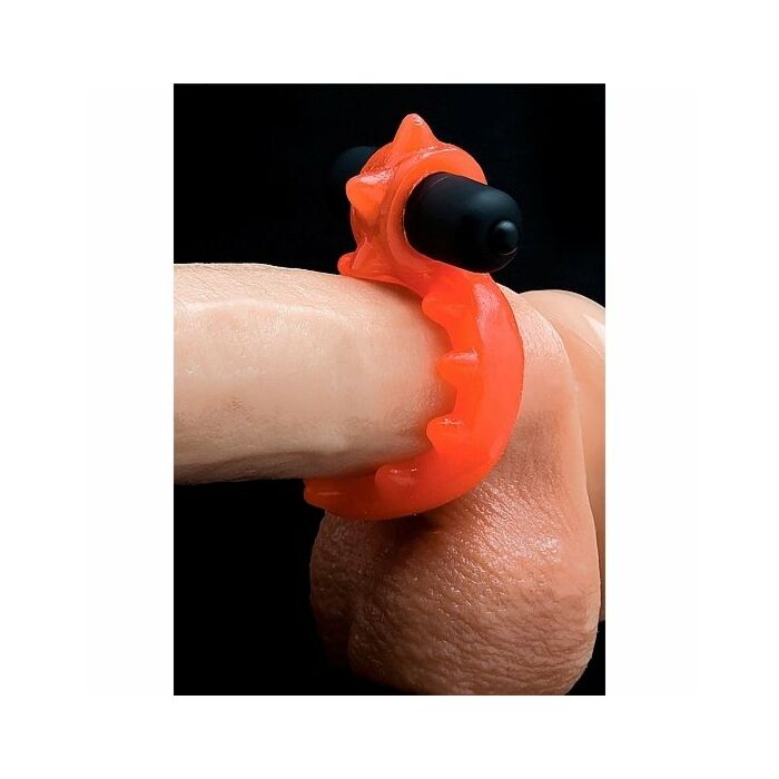 Glo-glo a go-go glo ring - radioactive orange