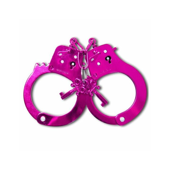 Fetish fantasy anodized cuffs pink