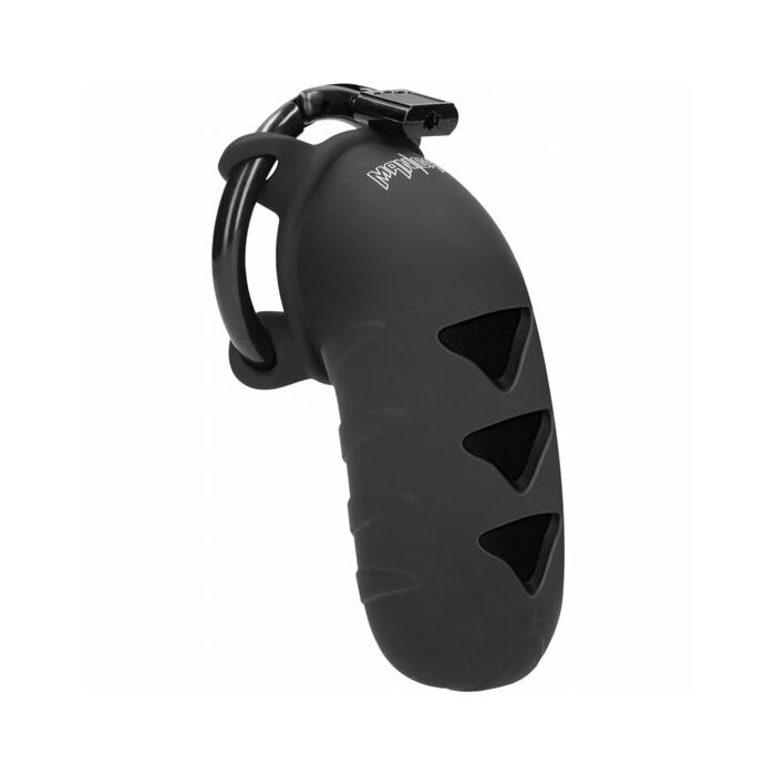 Model 08 - chastity - 4.2 inch - silicone cock cage - black