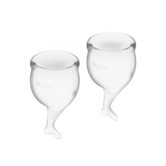 Satisfyer feel secure kit copa menstrual transparente 15+20ml