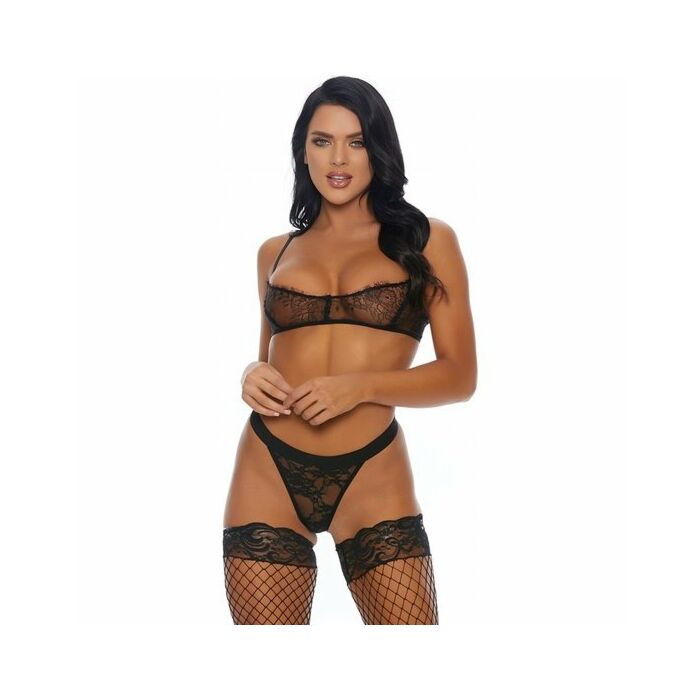 Lace is more bra and panty black