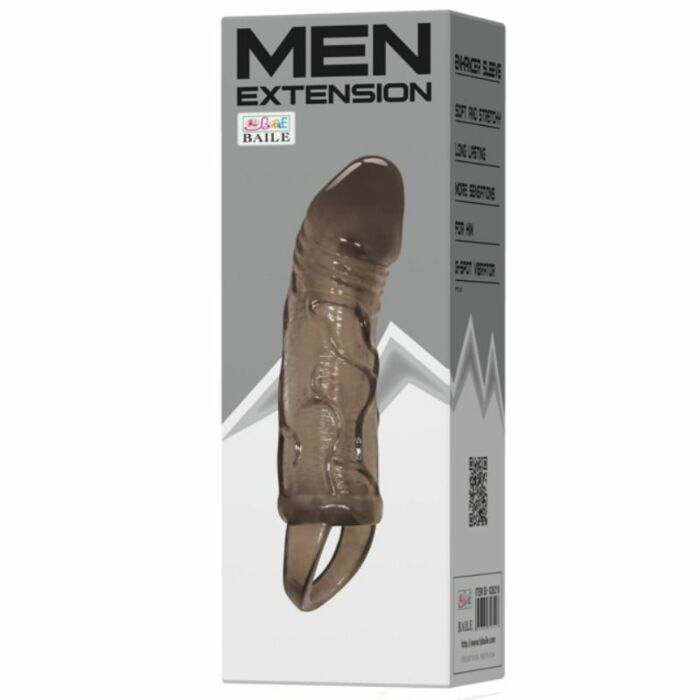 Baile silicone penis sleeve with ball straps 13.5 cm