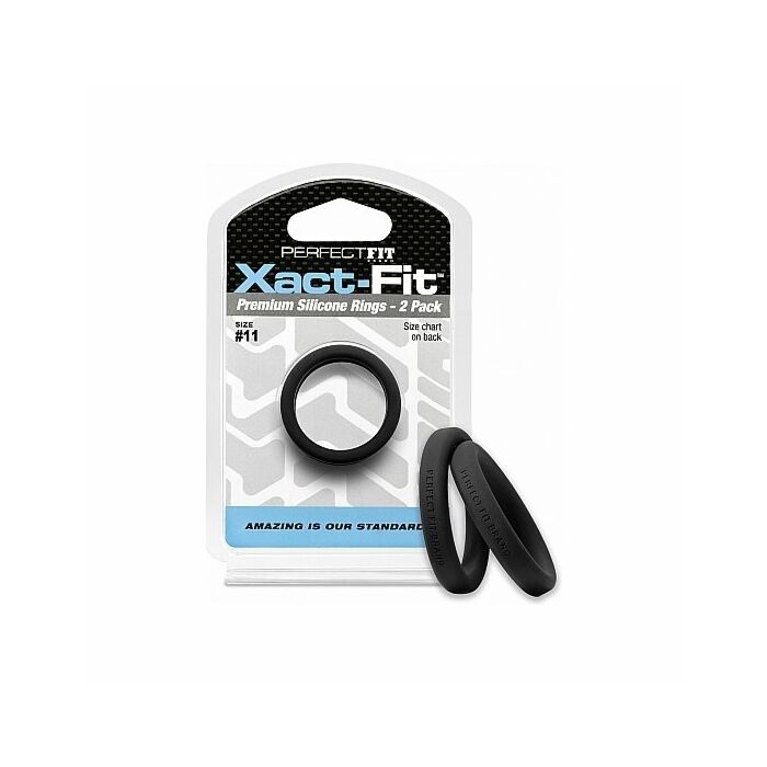 Perfect Fit Xact-fit Adjustable Rings - Black.