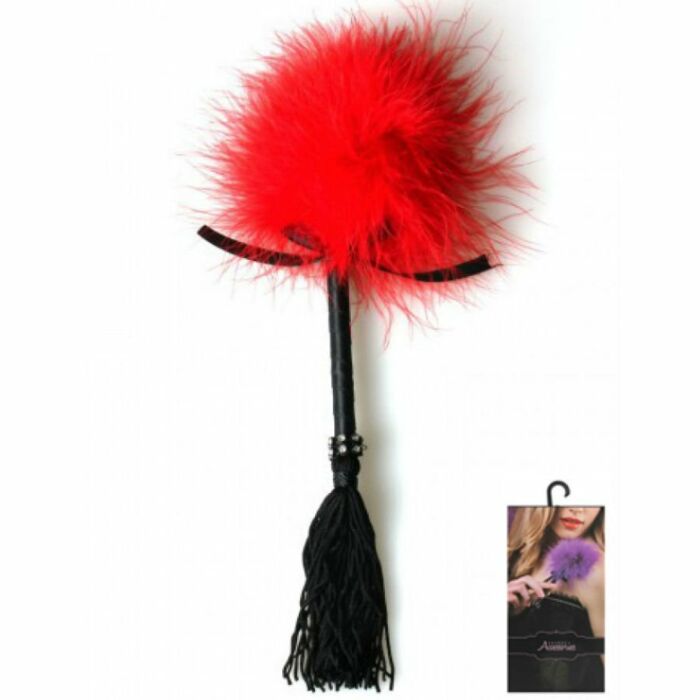 Secretplay red marabou duster