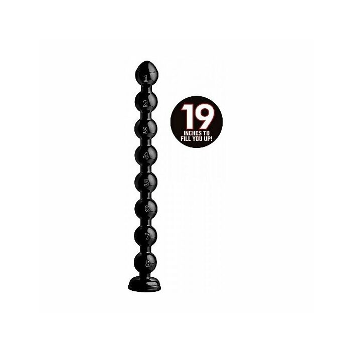 2 beaded hose -19 long - black