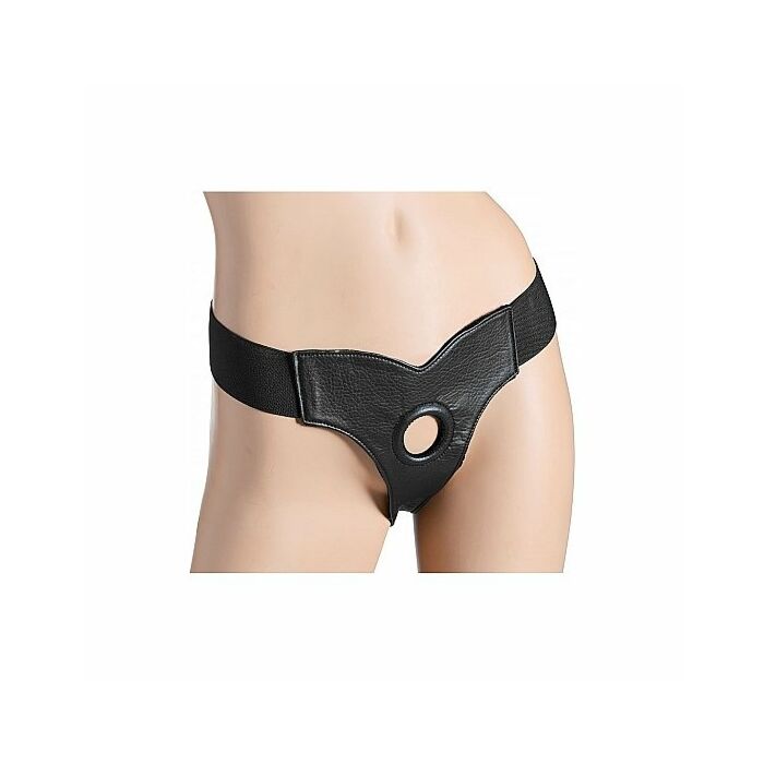 Bella adjustable velvet lined strap on harness