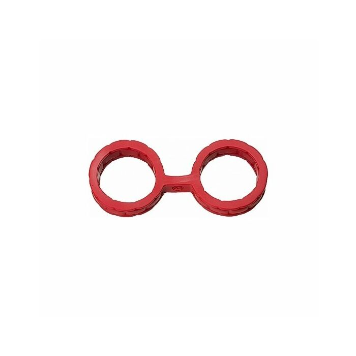 Japanese bondage - silicone cuffs - large - red