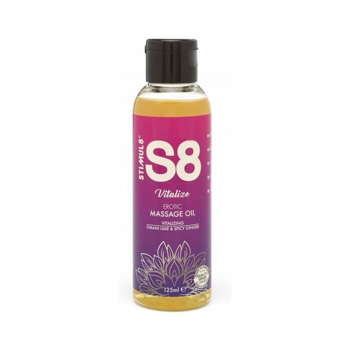 S8 massage oil omani lime & spicy ginger 125ml