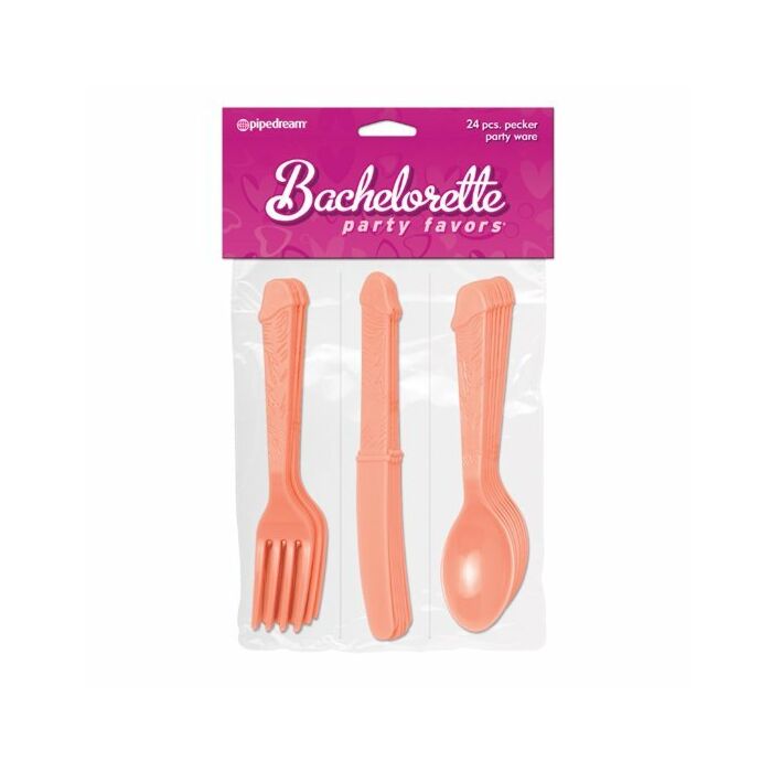 Bachelorette 24 pcs pecker party ware