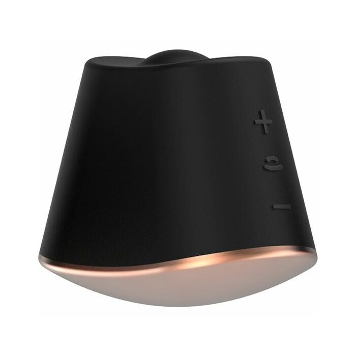 Rotating & vibrating clitoral stimulator - dazzling - black