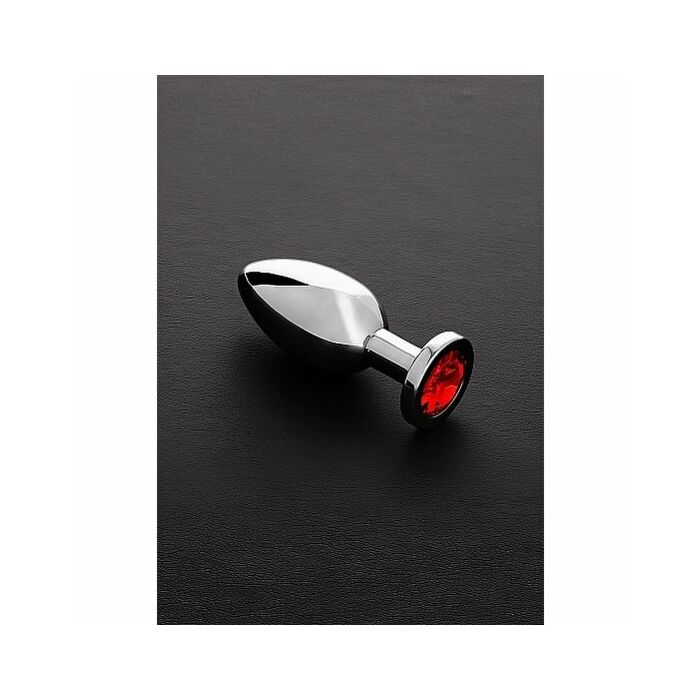 Jeweled butt plug red - medium