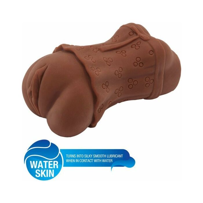 Super wet tight twat vibr. - brown