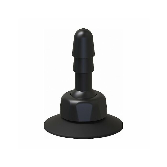 Deluxe 360° swivel suction cup plug black
