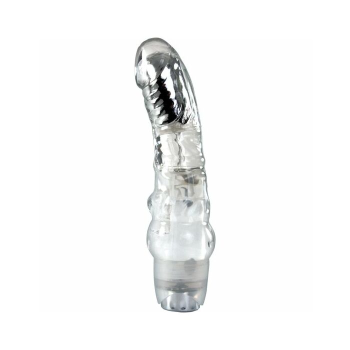 Vibrating massager 6 inch clear