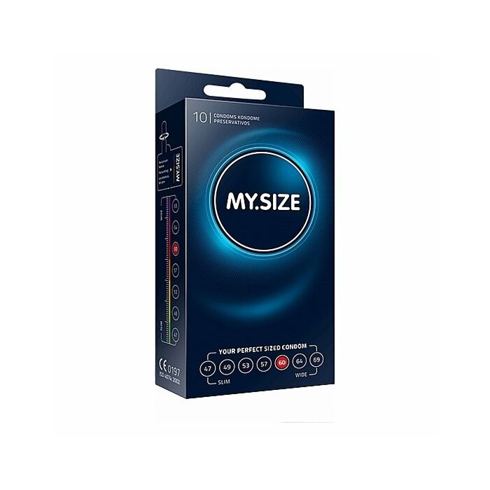 My size natural latex condom 60 width 10 pcs