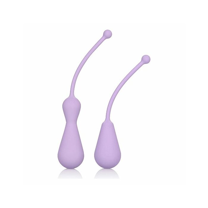 Kegel set silicone weighted kegel exercisers - purple