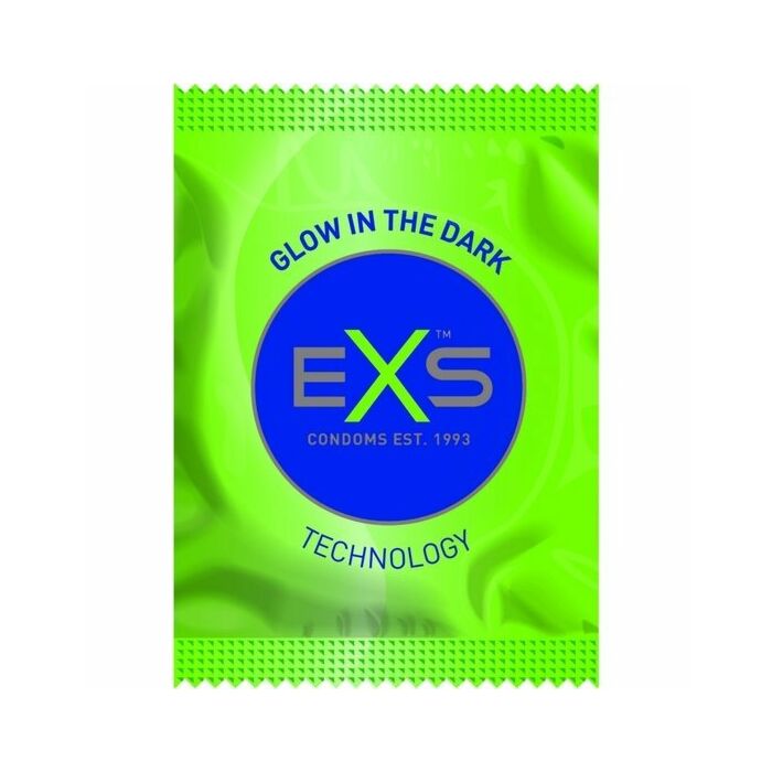 Exs - fluorescent condom - 100 pack