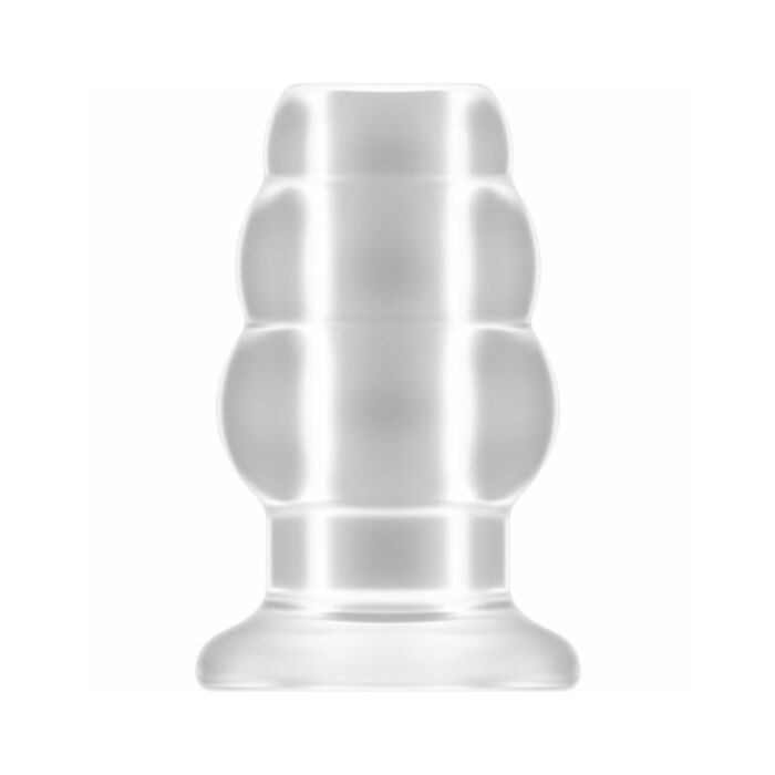 No.49 - small hollow tunnel butt plug - 3 inch - translucent