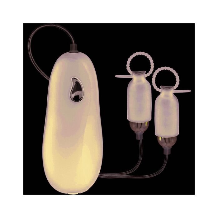 Vibrating nipple pleasurizer black