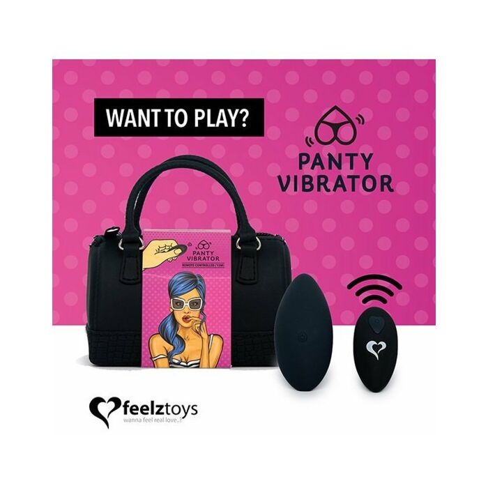 Feelztoys - panty vibe remote controlled vibrator - black
