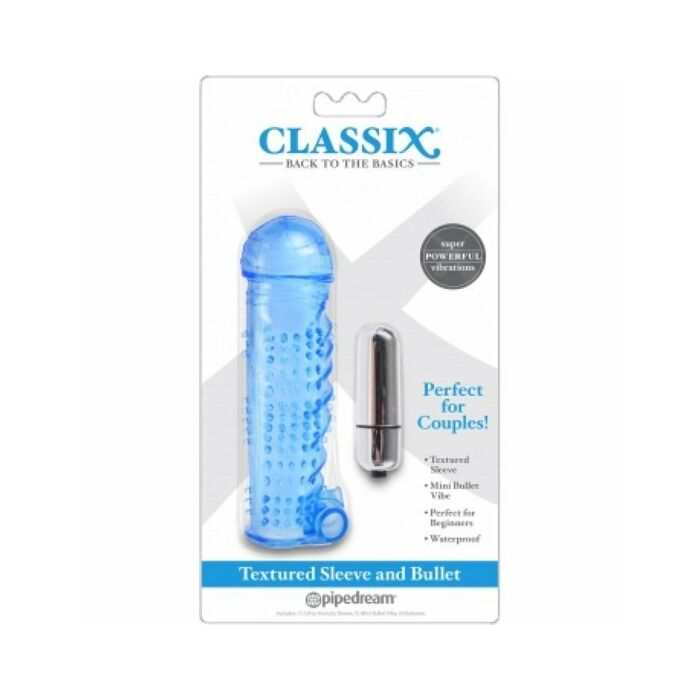 Classix - textured sleeve & bullet, blue