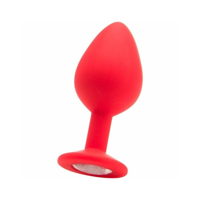 Large diamond butt plug - red
