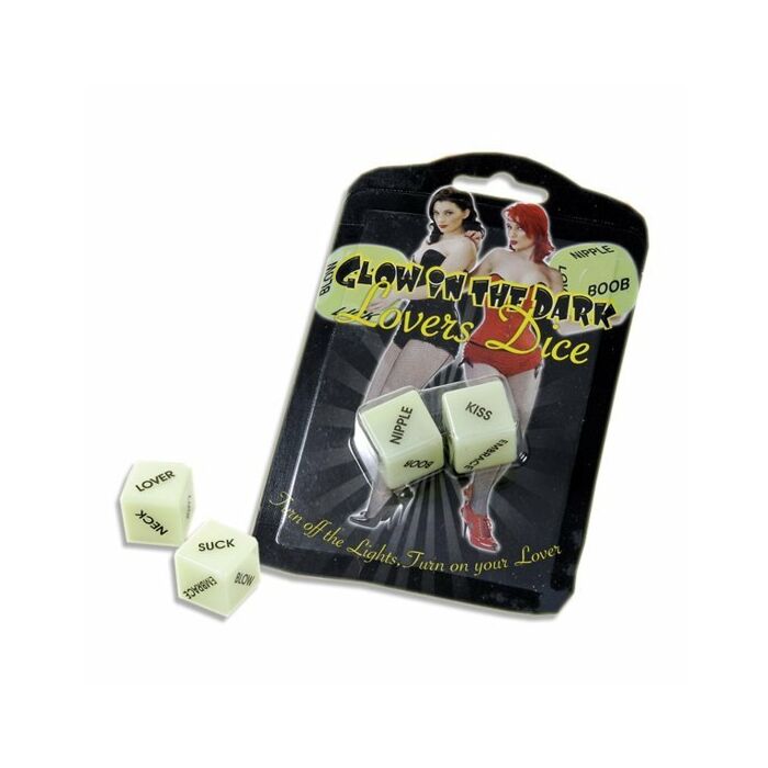 Glow in the dark lovers dice