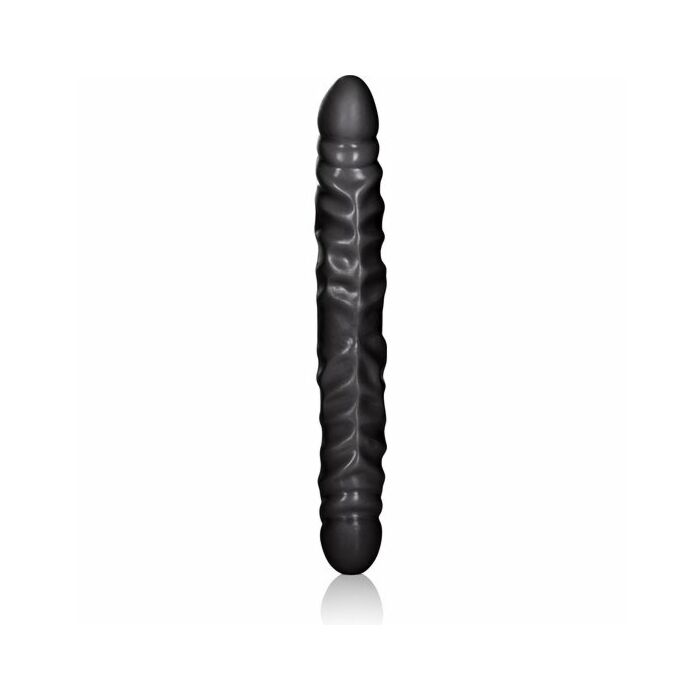 Black jack veined double dong 12 inch - black