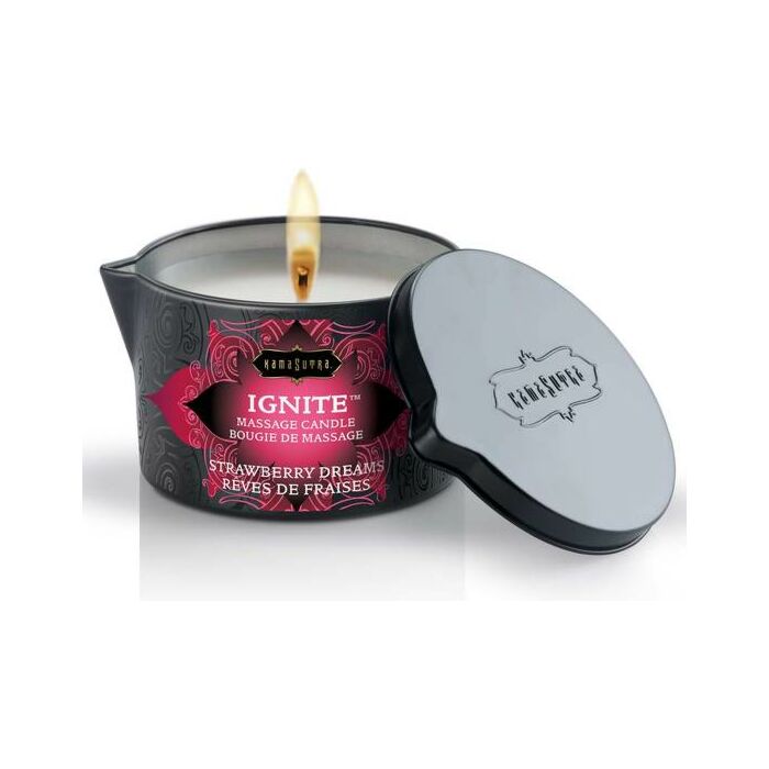 Intense Strawberry Massage Candle