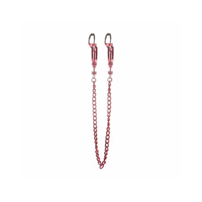 Ouch helix nipple clamps red