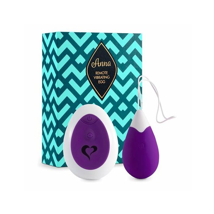 Feelztoys - anna vibrating egg remote deep purple
