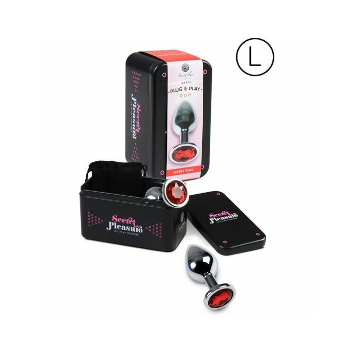 Secret play anal plug size l - red