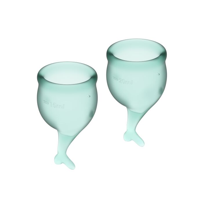 Satisfyer feel secure kit copa menstrual verde 15+20ml