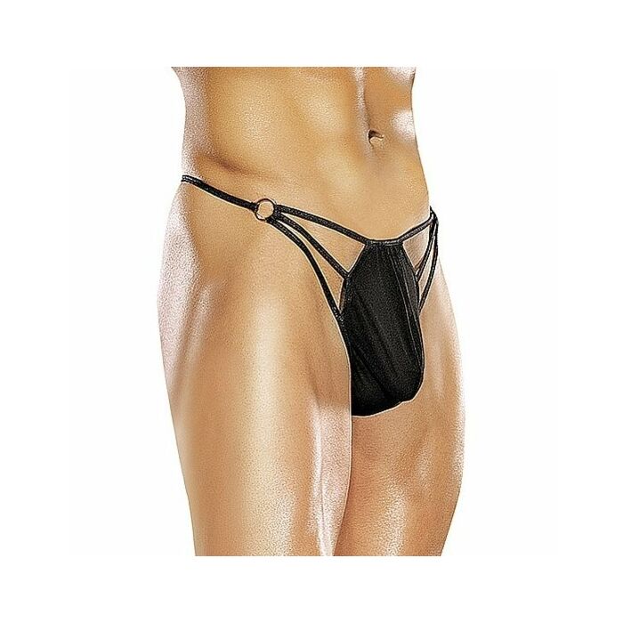 Male power cage g-thong black